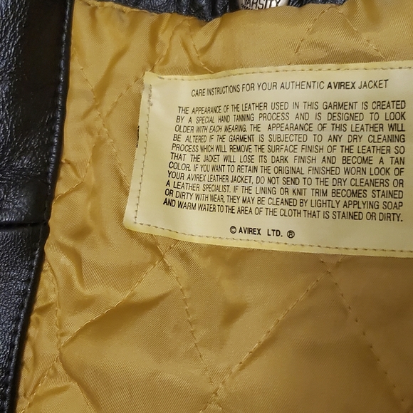 Avirex vintage leather coat - Picture 4 of 5